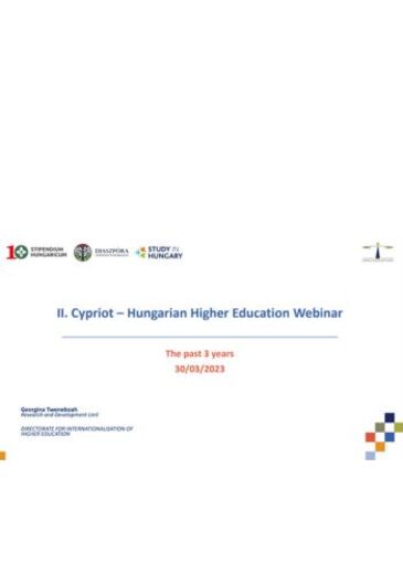 Cypriot Hungarian Higher Education Webinar előadás borítóképe