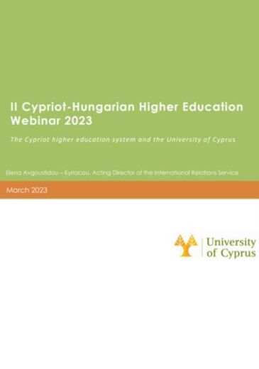 Cypriot Hungarian Higher Education Webinar 2023 borítókép
