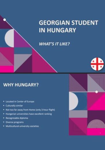 GEORGIAN STUDENT IN HUNGARY előadás borítókép