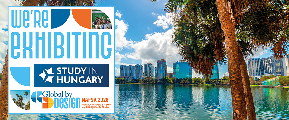 Ajánló grafika a Magyar delegáció a NAFSA 2026 orlandói konferenciáján című tartalomhoz.