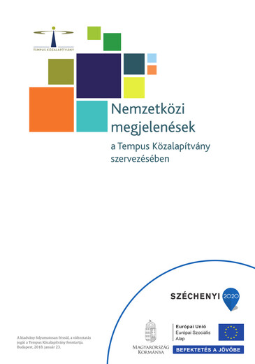 Nemzetközi megjelenések a Tempus Közalapítvány szervezésében kiadvány borítóképe