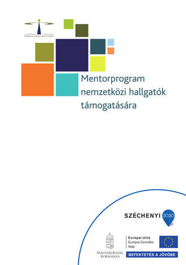 Mentorprogram nemzetközi hallgatók támogatására kiadvány borítóképe