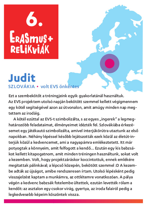 Judit - Szlovákia - volt EVS önkéntes - Tempus Közalapítvány